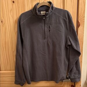L.L. Bean Charcoal Fleece Quarter-Zip